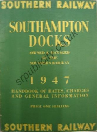 Southampton Docks - Handbook of rates and charges
