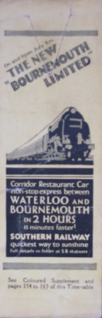 Bookmark - Bournemouth Belle