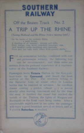 A Trip up the Rhine - Off the Beaten Track, No 2