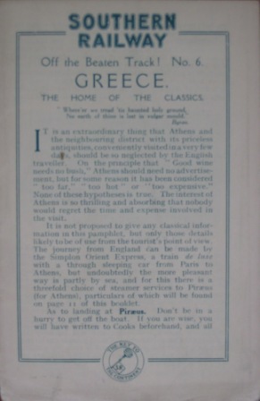 Greece - Off the Beaten Track,, No 6