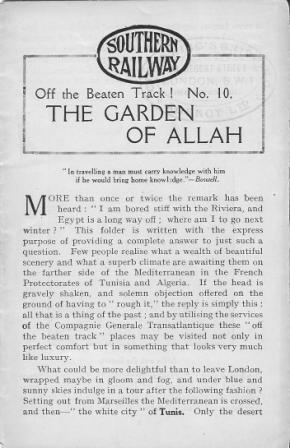 The Garden of Allah - Off the Beaten Track, No 10