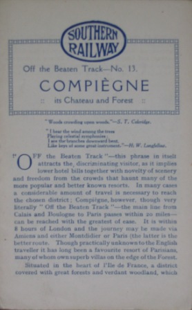 Compiegne - Off the Beaten Track, No 13