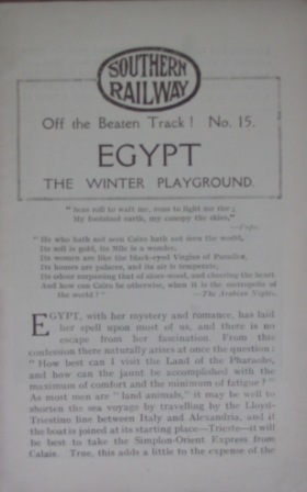 Egypt - Off the Beaten Track, No 15