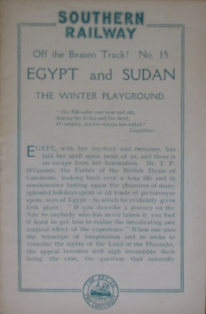Egypt and Sudan - Off the Beaten Track, No 15