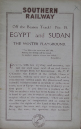Egypt and Sudan - Off the Beaten Track, No 15